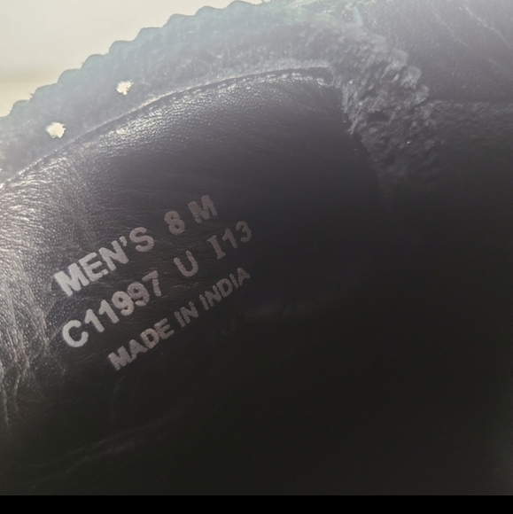 Cole haan black leather boots/shoes size 8 men - Picture 7 of 10